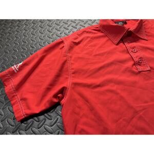 Black Clover Polo Shirt Adult Large Red Short Sleeve Golf Golfing Casual Men's